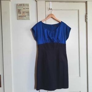 The Limited dress, royal blue and black, size 12